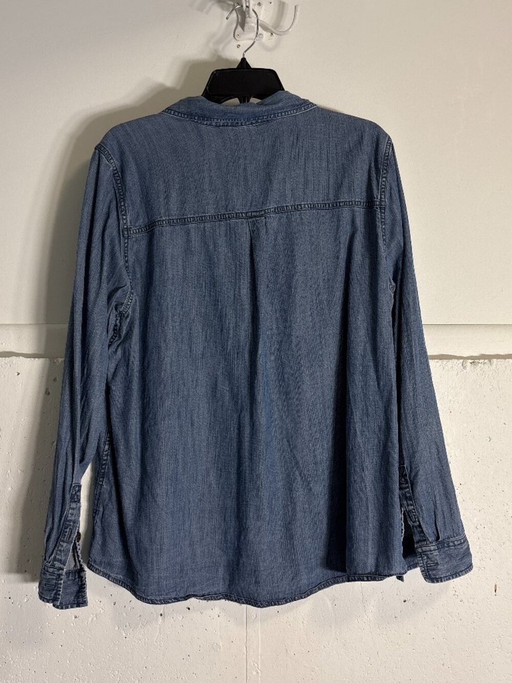 Eileen Fisher Denim Button-Down Shirt in Blue - Picture 2 of 3